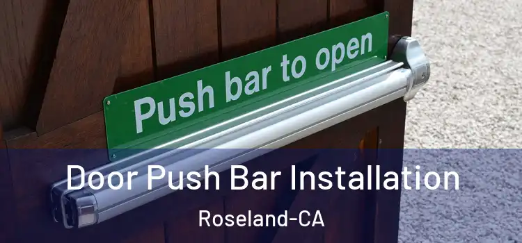  Door Push Bar Installation Roseland-CA